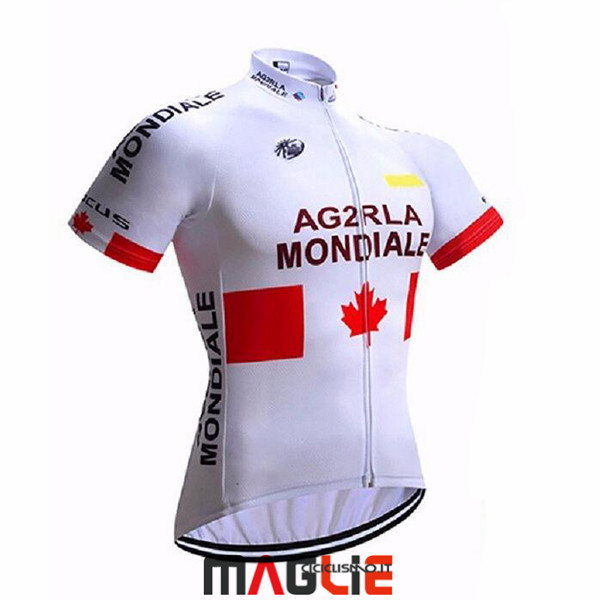 Maglia Ag2rla Mondiale 2017 Bianco
